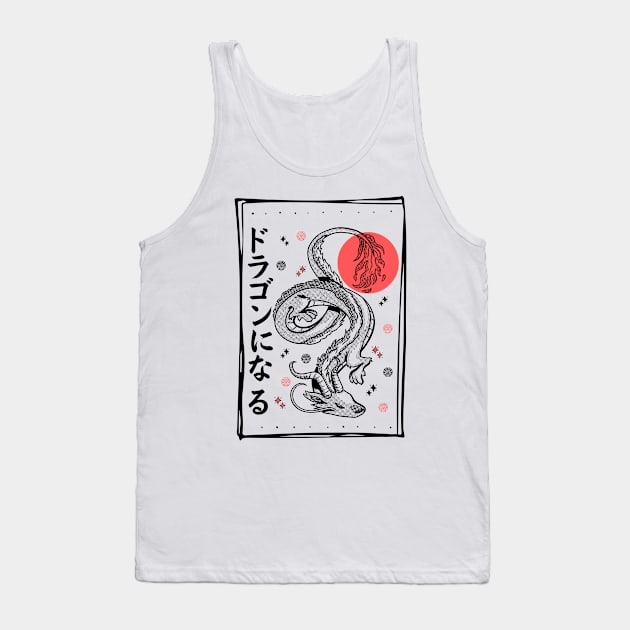 Japanese Dragon Tank Top by Bruno Pires